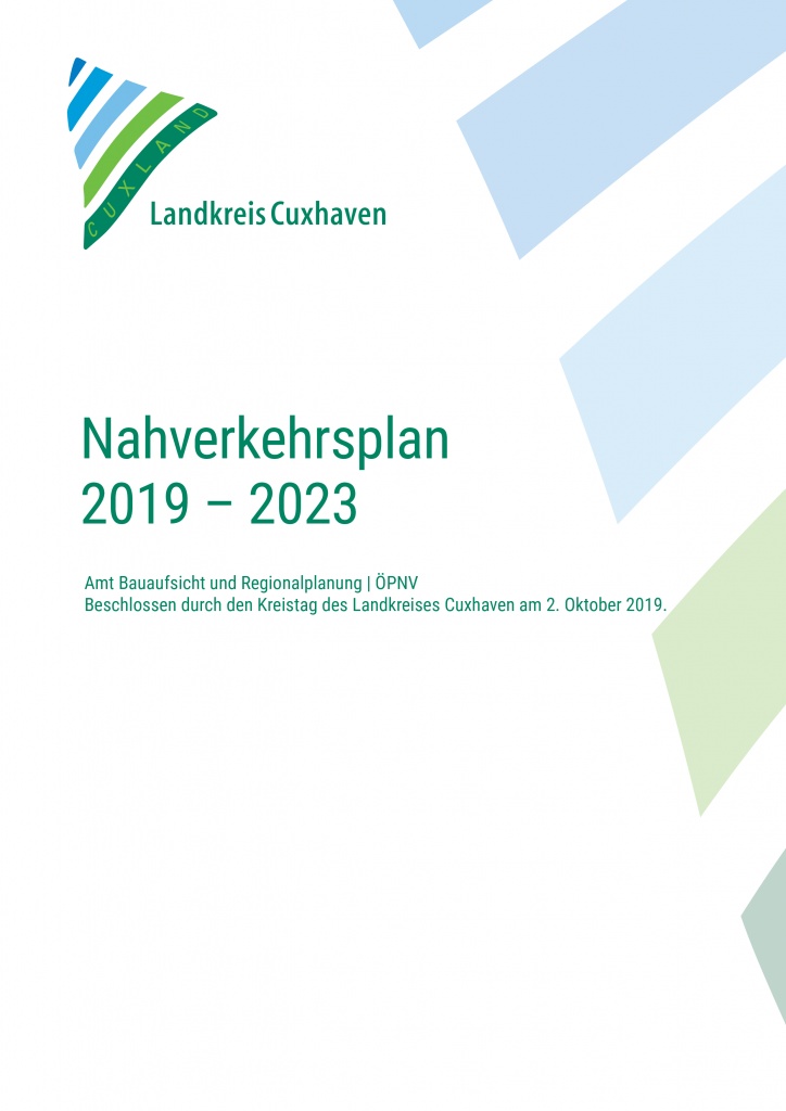 Nahverkehrsplan Landkreis Cuxhaven 2019-2023